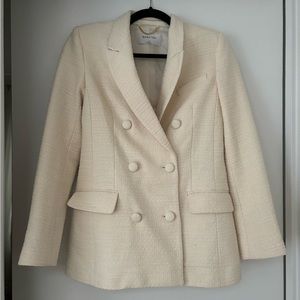 Babaton US 0 cream blazer